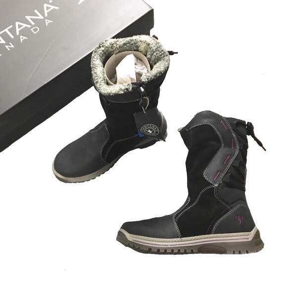 new Santana Canada ✪ Mayer Faux Fur Lined Winter Waterproof Boots ✪ Grey - Picture 10 of 11